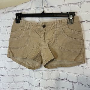 Corduroy Style Tan Shorts